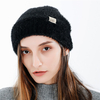 Bonnethiverchaudencachemireà manchette roulée Skullcap