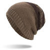 BonnetPlaidFleecyCurlableBeanieBonnets Double Couches