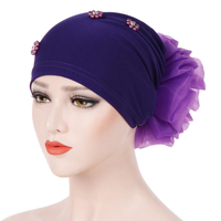 BonnetTurbanChimiqueEnMousselineDe Coton Aux Femmes