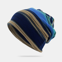 Bonnetunisexedextérieuràrayuresdhiver