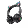 BOROFONE BO18 Casque de jeu sans fil BT5.0 400mAh Batterie Casque clignotant LED avec oreilles de chat mignon