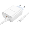 BOROFONE PD 35W QC 3.0 double port double Type-C chargeur rapide et pour Éclair vers Type-C jeu de câbles pour iPhone 13