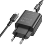 BOROFONE Spring Single Port QC 3.0 18W EU Adaptateur de chargeur mural et câble USB Type-C pour iPhone 13 Pro Max 13 Min