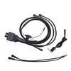 BOSMAA MK5W 12V 10A commutateur de réinitialisation de lumière de moto faisceau de câblage étanche Flash commutateur de