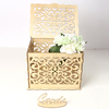 Boîte à cartes de voeux décoration de mariage fournitures de décoration décorations cas cadeau en bois