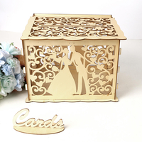 Boîte à cartes en bois conseils de mariage souhaitant boîte avec serrure cadeau faveur de fête de mariage