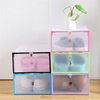 Boîte à chaussures en plastique transparent pliable organisateur de stockage de paniers de boîte de présentation bien ra