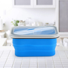 Boîte à lunch pliable en silicone KC-FY02 Conteneur pliable pour bento sans BPA avec vaisselle