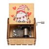 Boîte à musique en bois rétro gravée à la main jouets musicaux enfants cadeaux de Noël danniversaire