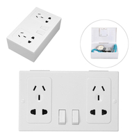 Boîte à outils de stockage de panneaux électriques cachés et sécurisés à double prise murale