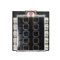 Boîte air conditionné fusible circuit 10 de la route 10 voies voiture jiazhan jz5501 protéger porte-fusible bloc cleaer