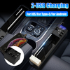 Boîte daccoudoir de voiture noire universelle 2-USB,  pour IOS / pour TYPE-C / pour boîte de rangement Android