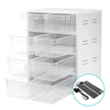 Boîte dalimentation doutils en PVC pour lélevage de reptiles,  réservoir déclosion dinsectes boî