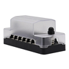 Boîte de bloc de fusibles 20A 6 circuits avec support de bornes de barre omnibus de mise à la terre négative pour carava