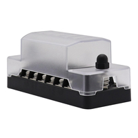 Boîte de bloc de fusibles 20A 6 circuits avec support de bornes de barre omnibus de mise à la terre négative pour carava