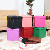Boîte de chaise de rangement pliante multifonctionnelle chaussures jouets chaise de rangement meubles de maison