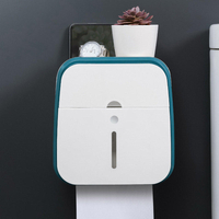 Boîte de mouchoirs à double tiroir Ménage Non perforé Creative Étanche Rouleau de papier Toilette Rack de stockage de to