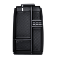 Boîte de plateau de rangement pour organisateur daccoudoir de console centrale de voiture noir pour Ford Escape