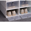 Boîte de rangement de chaussures 4 pièces empilable étui transparent en plastique pliable organiser