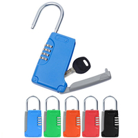 Boîte de rangement de clé anti-vol portable en alliage de zinc avec serrure mécanique à code de mot de passe à 4 chiffre