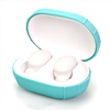Boîte de rangement de couverture de protection découteurs détui en silicone de couleur unie portable pour Aird