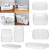 Boîte de rangement de maquillage maquillage cosmétique bureau bureau cas de lorganisateur de la maison en plastique