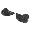Boîte de rangement de poche de porte 2 pièces avec filet disolation noir pour Jeep Wrangler JK 2011-2017