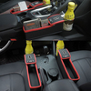 Boîte de rangement de siège de voiture boîte de rangement multifonction en cuir voiture tasse deau support de télép