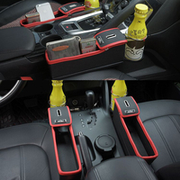 Boîte de rangement de siège de voiture boîte de rangement multifonction en cuir voiture tasse deau support de télép