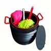 Boîte de rangement de voiture 25L seau de rangement télescopique pliant circulaire conteneur poubelle boîte à outils évo