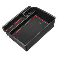Boîte de rangement de voiture daccoudoir de plateau central avec tapis pour Toyota Hilux 2015-2018
