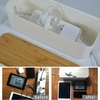 Boîte de rangement des câbles Cordon dalimentation Boîtier de fil Prise de chargeur anti-poussière Organisateur bie