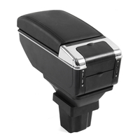 Boîte de rangement en cuir pour console daccoudoir de voiture Trax Tracker 13-17 de Chevrolet rotative
