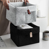 Boîte de rangement en feutre Panier de rangement Protection multifonctionnelle Vêtements Panier de rangement divers