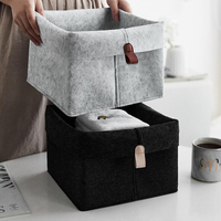Boîte de rangement en feutre Panier de rangement Protection multifonctionnelle Vêtements Panier de rangement divers