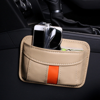 Boîte de rangement pour sac de téléphone portable en cuir PU collant