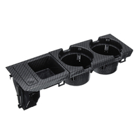 Boîte de support de pièce de monnaie de tasse de console centrale de regard de fibre de carbone pour BMW E46 3 1999-2006