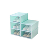 Boîtes de rangement de chaussures en plastique transparent pliable,  organisateur daffichage,  empilable,  rangé,  espa