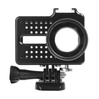 Boîtier de cadre en aluminium CNC + UV couvercle de capuchon dobjectif protecteur pour appareil photo Yi 2 4k
