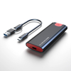 Boîtier de disque dur à double protocole Yesunion M.2 Boîtier de boîtier SSD SATA M.2 NVME 10 Gbps Type-c et USB3.1 Gen2
