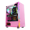 Boîtier de jeu pour ordinateur ATX / M-ATX / MINI-ATX Panneau latéral en acrylique RVB Support de boîtier de PC pour ord