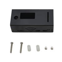 Boîtier de protection en aluminium noir/argenté pour carte Hotspot MMDVM et kit Raspberry Pi