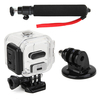 Boîtier de protection étanche 45mm et adaptateur de montage pour monopode et trépied Selfie Stick avec sangle rouge pour