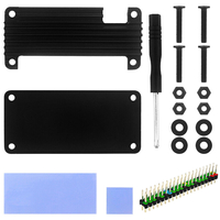 Boîtier en aluminium Raspberry Pi Zero 2 W + tournevis à tête de broche Boîtier de refroidissement passif pour Raspberry