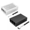 Boîtier métallique en aluminium argenté / noir avec tournevis pour Raspberry Pi 3 Modèle B+ (plus)
