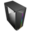 Boîtier PC de jeu Panneaux latéraux transparents en acrylique Jeu de concours électrique avec support de ceinture RGB US