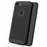 Boîtier PC dur anti-empreintes digitales de dissipation thermique de maille pour iPhone 7 & 8