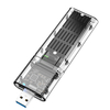 Boîtier SSD AODUKE M.2 NGFF USB 3.0 Gen1 5 Gbps boîtier de disque dur Mobile Transparent M.2 SATA pour SSD taille 2230/2
