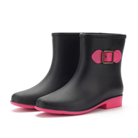 Botte de pluie pour femme - Slip antidérapant imperméable décontracté à la cheville