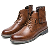 Botte en cuir microfibre rétro en cuir antidérapant pour hommes